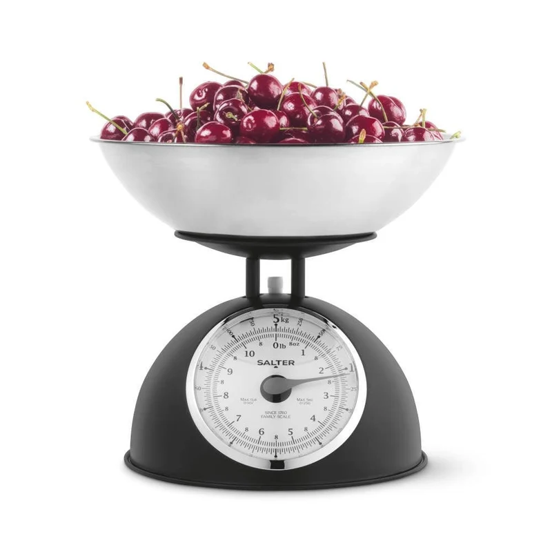Salter Timeless Mechanical Kitchen Scale – Black