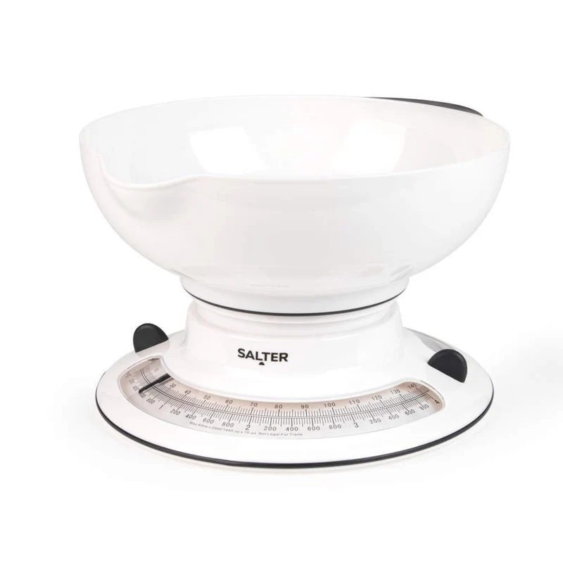 Salter Aquaweigh Mechanical Kitchen Scale – White