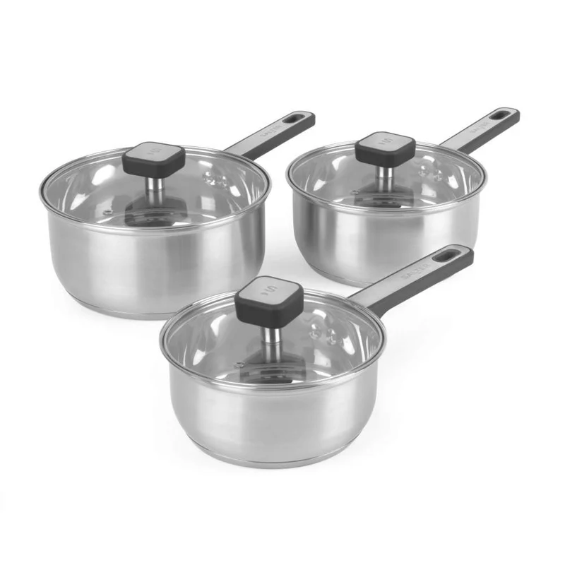 Salter Expert 3-Piece Saucepan Set