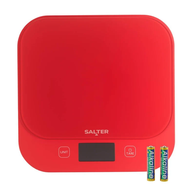 Salter Bakes Digital Kitchen Scale – Red