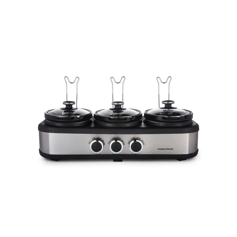 Morphy Richards TrioServe 3.9L Three Pot Slow Cooker I 462501