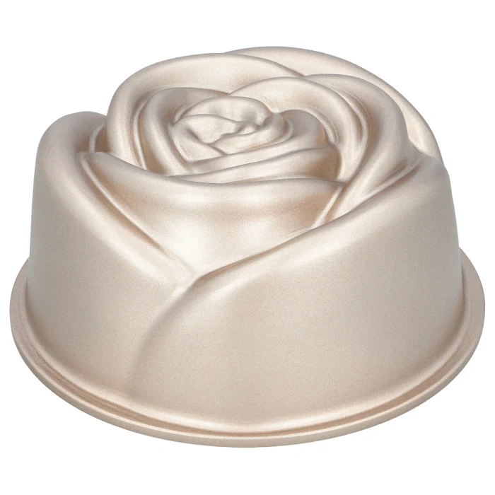 Contoura Rose Ø 18, Höhe 9 cm Aluguss mit Antihaftbeschichtung