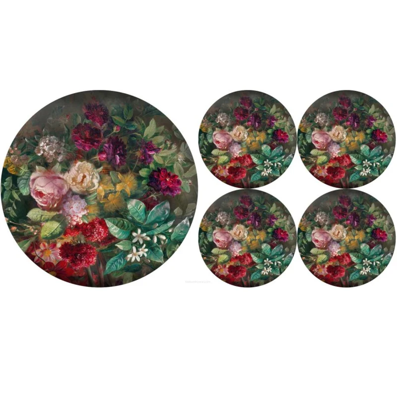 Satz runder Filz-Tischsets 1 + 4 - BUNCH