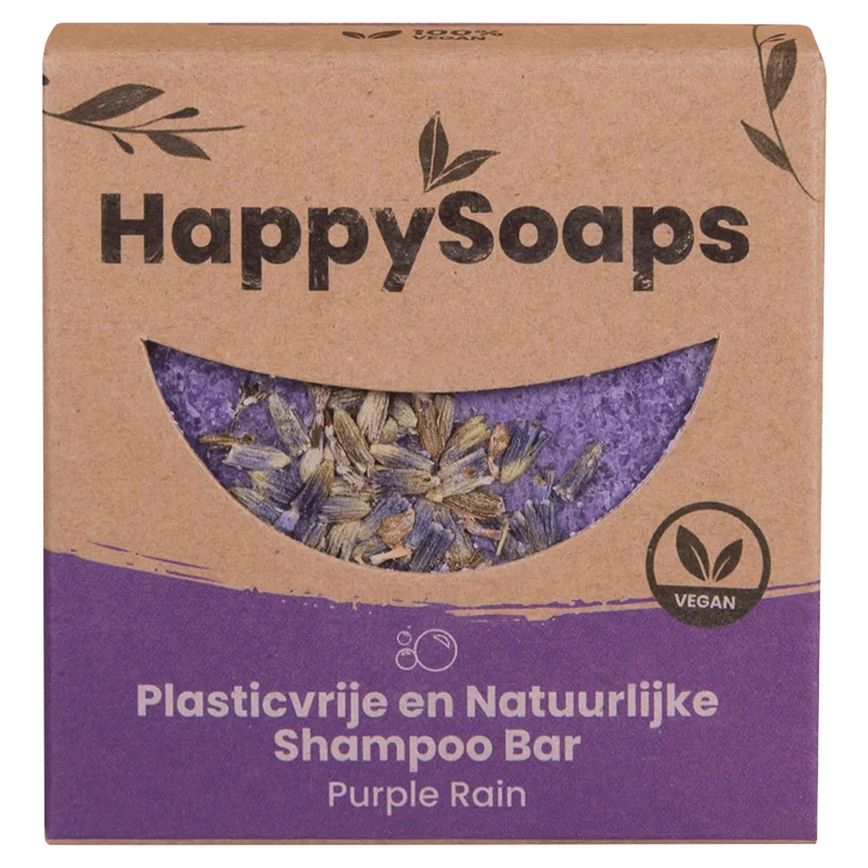 HappySoaps Purple rain shampoo bar