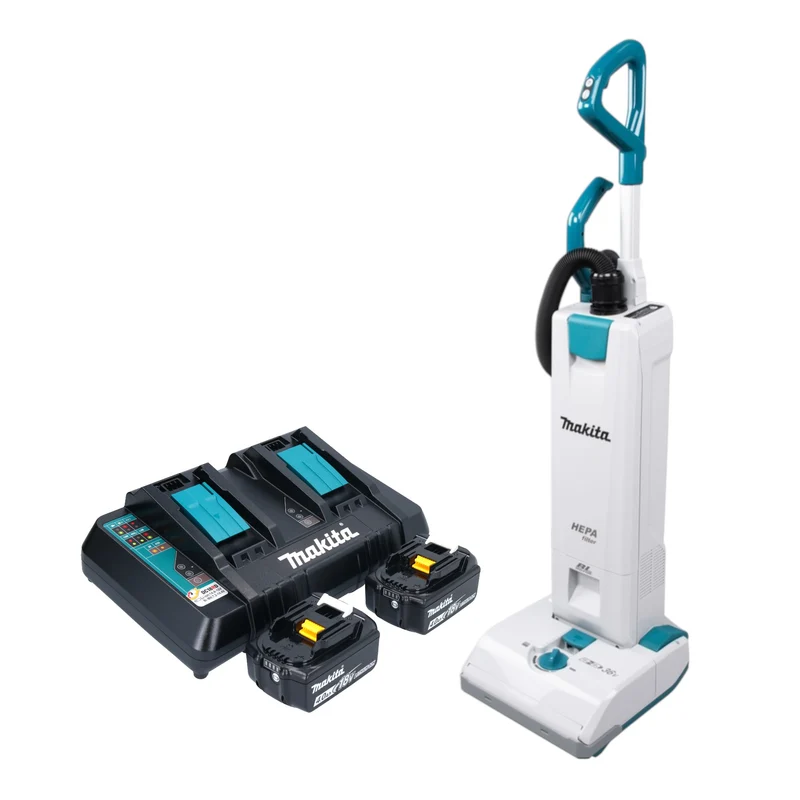 Makita DVC 560 PM2 Akku Staubsauger 36 V ( 2x 18 V ) 5 l Brushless + 2x Akku 4,0 Ah + Ladegerät