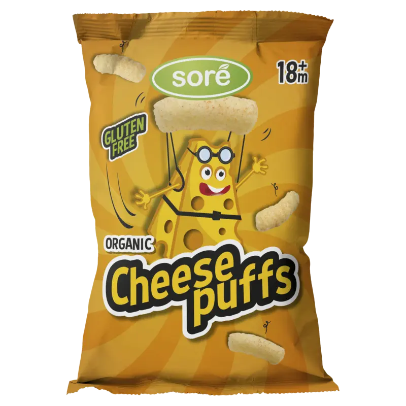 Sore Cheese puffs 18m+