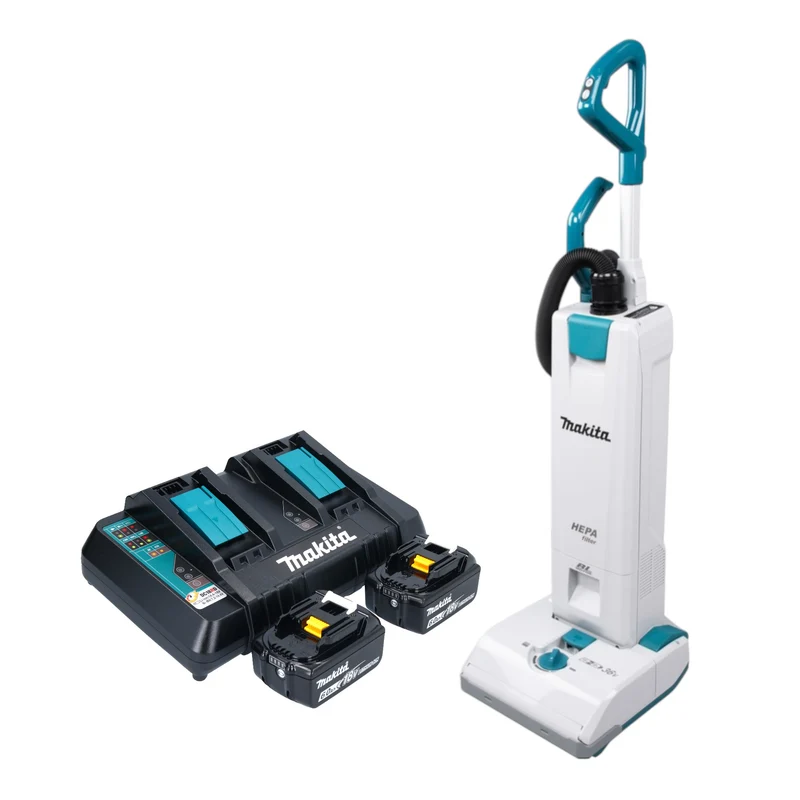 Makita DVC 560 PG2 Akku Staubsauger 36 V ( 2x 18 V ) 5 l Brushless + 2x Akku 6,0 Ah + Ladegerät