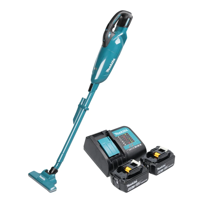 Makita DCL 283 FSG Akku Staubsauger 18 V 0,73 l Brushless + 2x Akku 6,0 Ah + Ladegerät