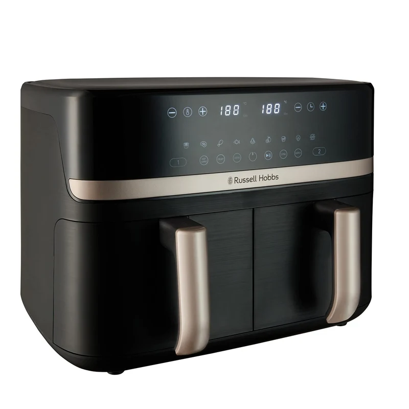 Russell Hobbs Satisfry 9L Dual Basket Air Fryer – Black | 27680