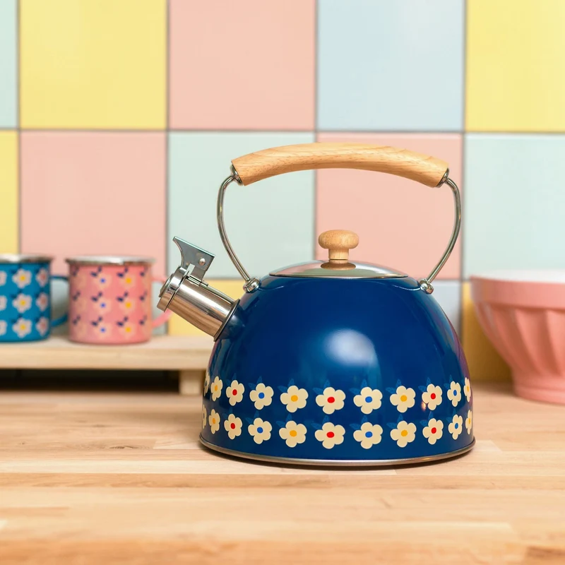 2.5L Whistling Kettle Stainless Steel – Midnight Navy