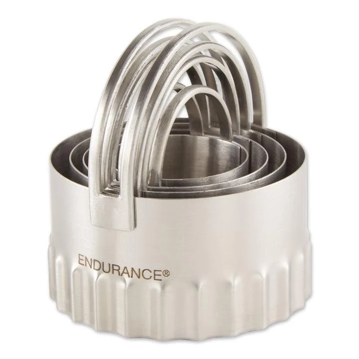 RSVP Round Ripple Biscuit Cutter Set Of 4