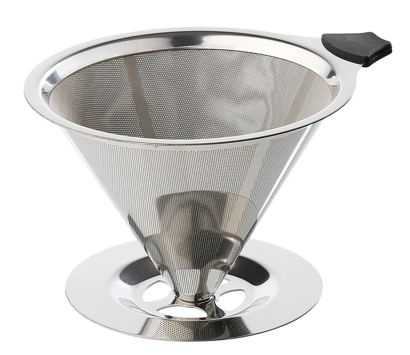 Dauerfilter für Kaffee Größe 4 Edelstahl poliert