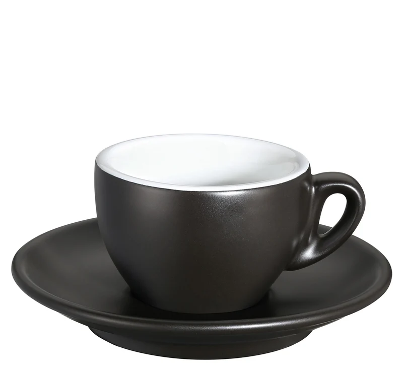 Espressotasse schwarz matt Rom Roma