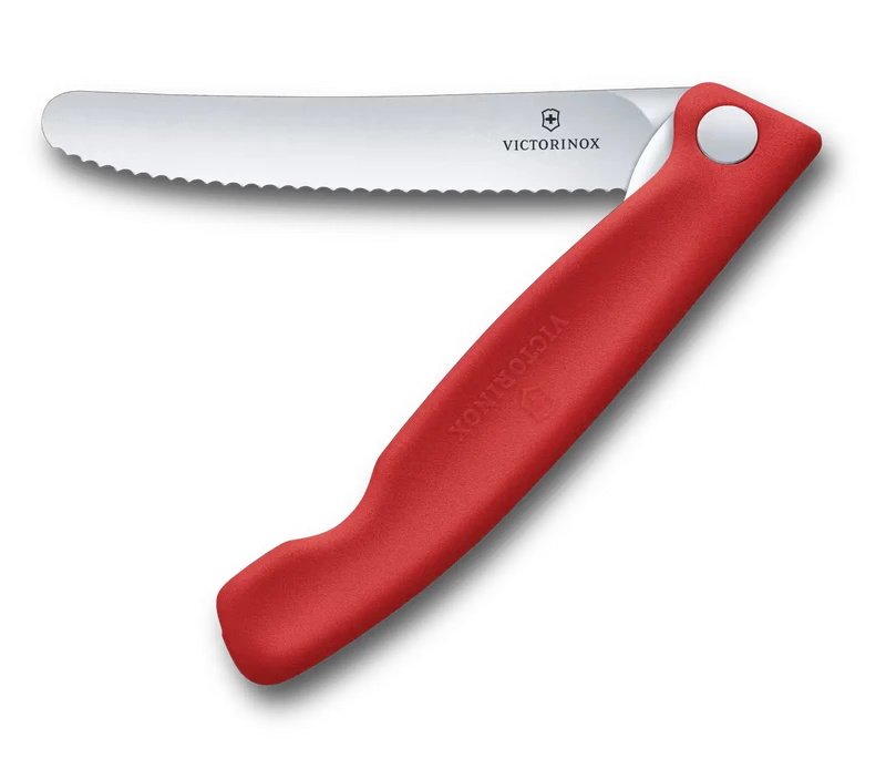 Picknickmesser 11 Welle rot Swiss Classic