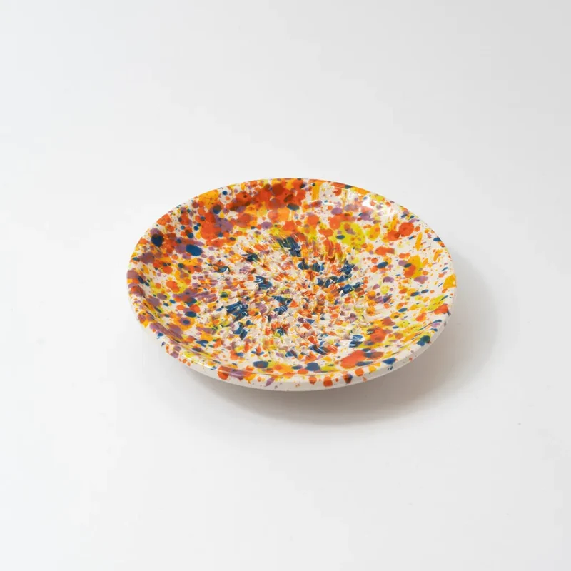 Keramikreibe "Carnaval" 12cm für Knoblauch, Ingwer & Gewürze