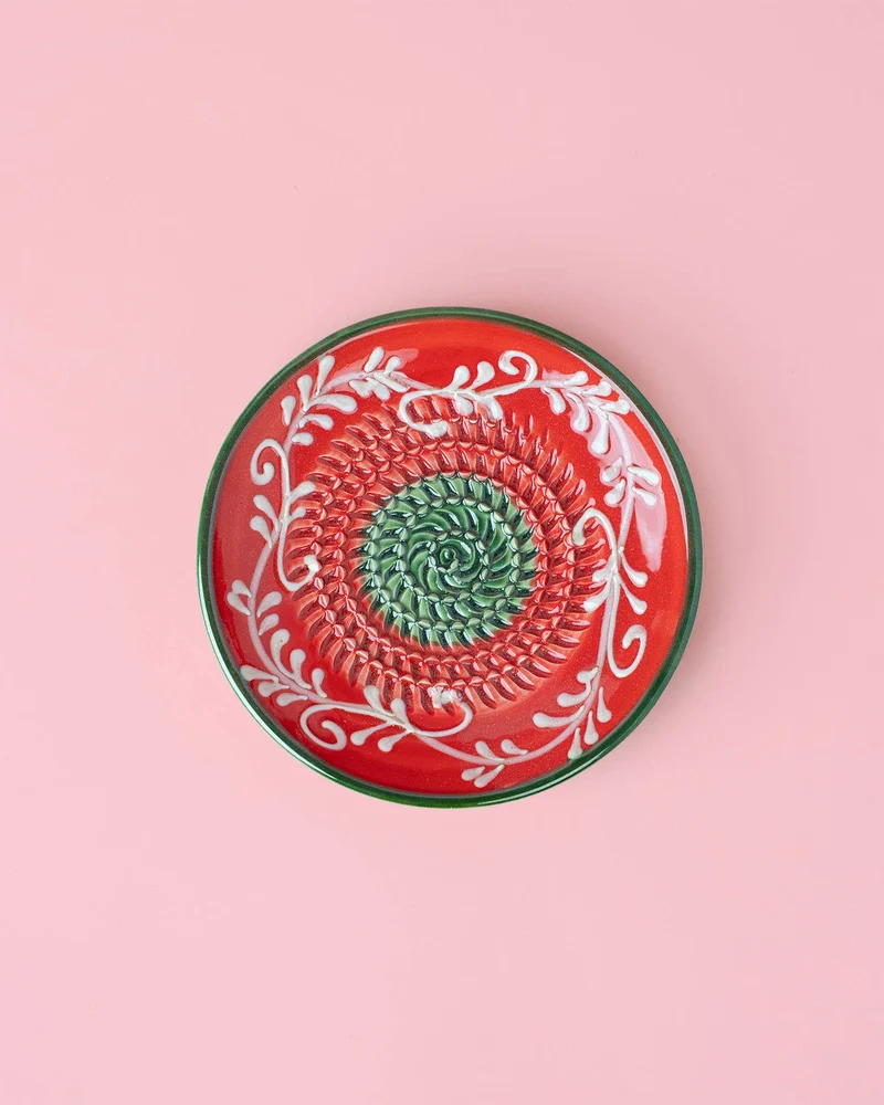 Keramikreibe "Alcazaba" 12cm für Knoblauch, Ingwer & Gewürze
