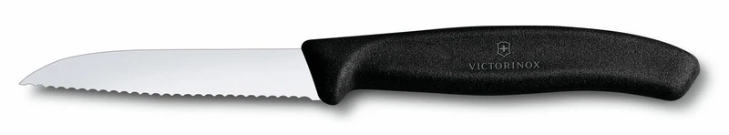 Gemüsemesser Welle 8 cm schwarz Swiss Classic