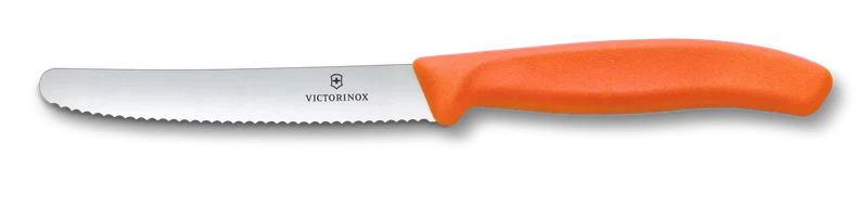 Tomatenmesser 11 cm Welle orange Swiss Classic