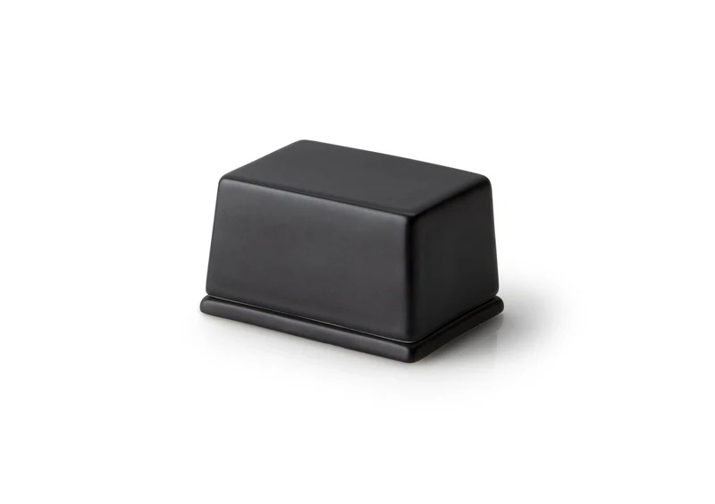 Butterdose schwarz 9,5 x 7 x 6 cm – für 125 g Butter