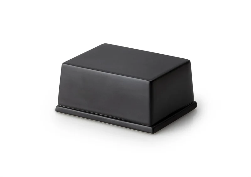 Butterdose schwarz 12 x 10 x 6 cm – für 250 g Butter