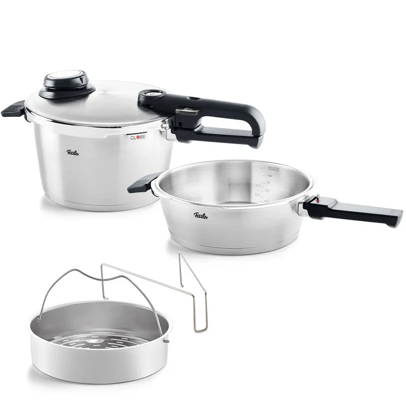 Schnellkochtopf-Set 4,5l + Schnellbratpfanne 2,5l Vitavit Premium 2.0