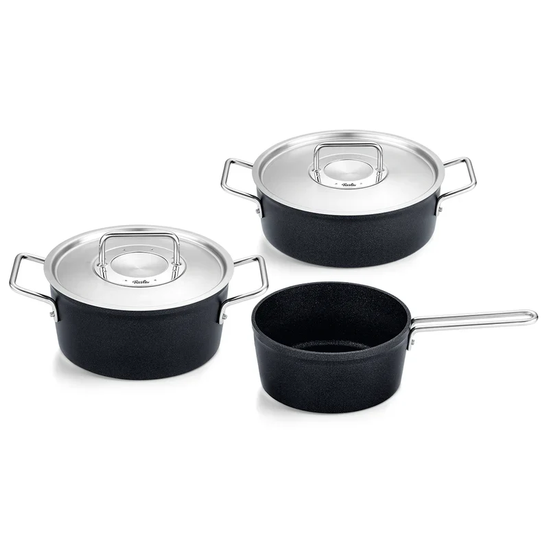 Topfset 3tlg mit Metalldeckel Adamant