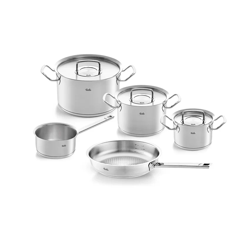 Topfset 5tlg Metalldeckel mit Pfanne Original-Profi Collection