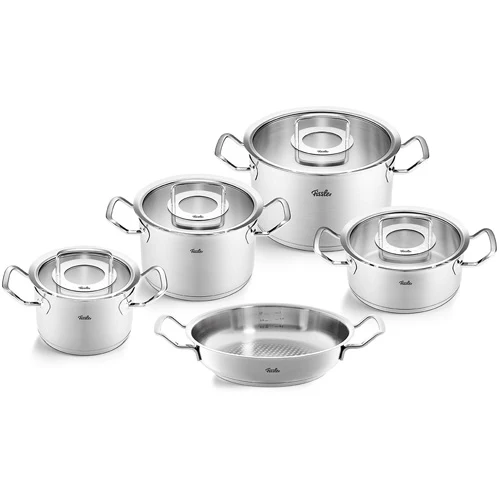 Topfset 5tlg Glasdeckel mit Servierpfanne Original-Profi Collection