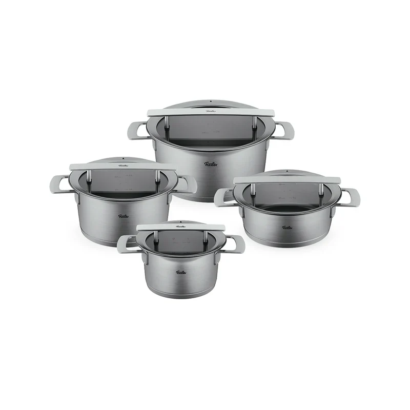 Topfset 4tlg mit Glasdeckel Phi Collection