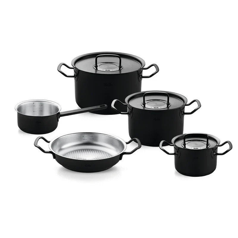 Topfset 5tlg mit Metalldeckel Shadow Line Original-Profi Collection