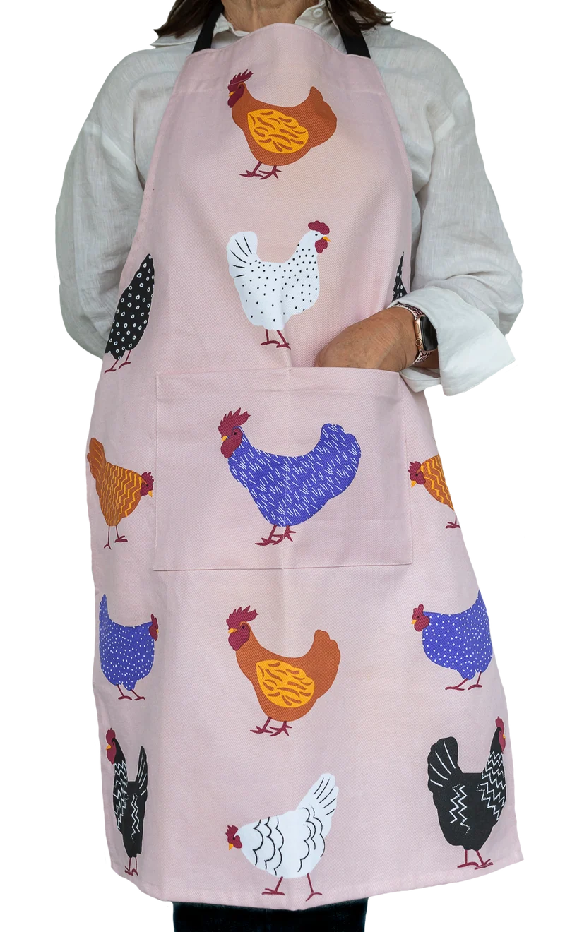 Schürze – Bright Hens, 100 % Heavy Drill-Baumwolle