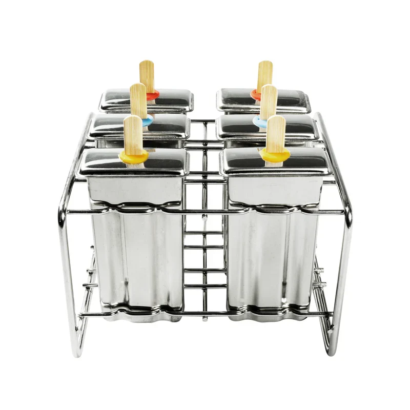 Eisformen ECO Ice Pops (6 Stk.) rechteckig Edelstahl
