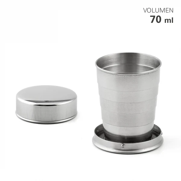 Reise-Trinkbecher Edelstahl einklappbar70 ml