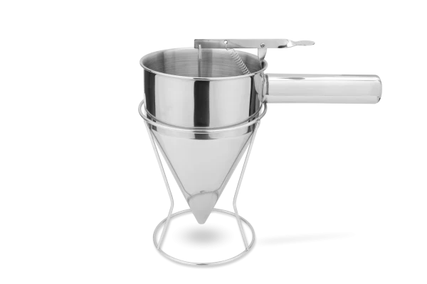 Fondant- und Fülltrichter Edelstahl 1 L mit Ständer