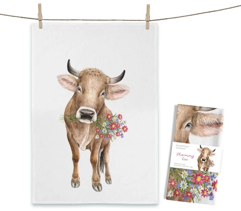 Geschirrtuch Charming Cow