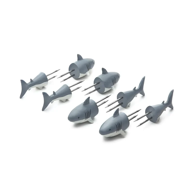 Outset Maiskolbenhalter Shark 4 Stück