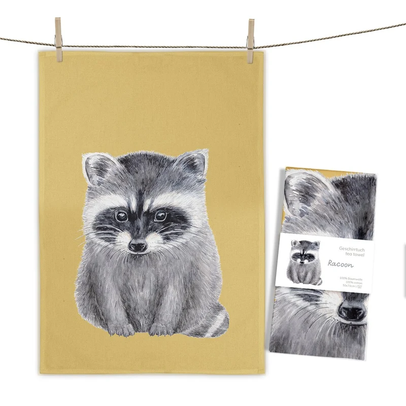 Geschirrtuch Racoon