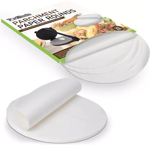 Backpapierbögen / Pergamentpapier Zuschnitte rund (20cm) 200 St.