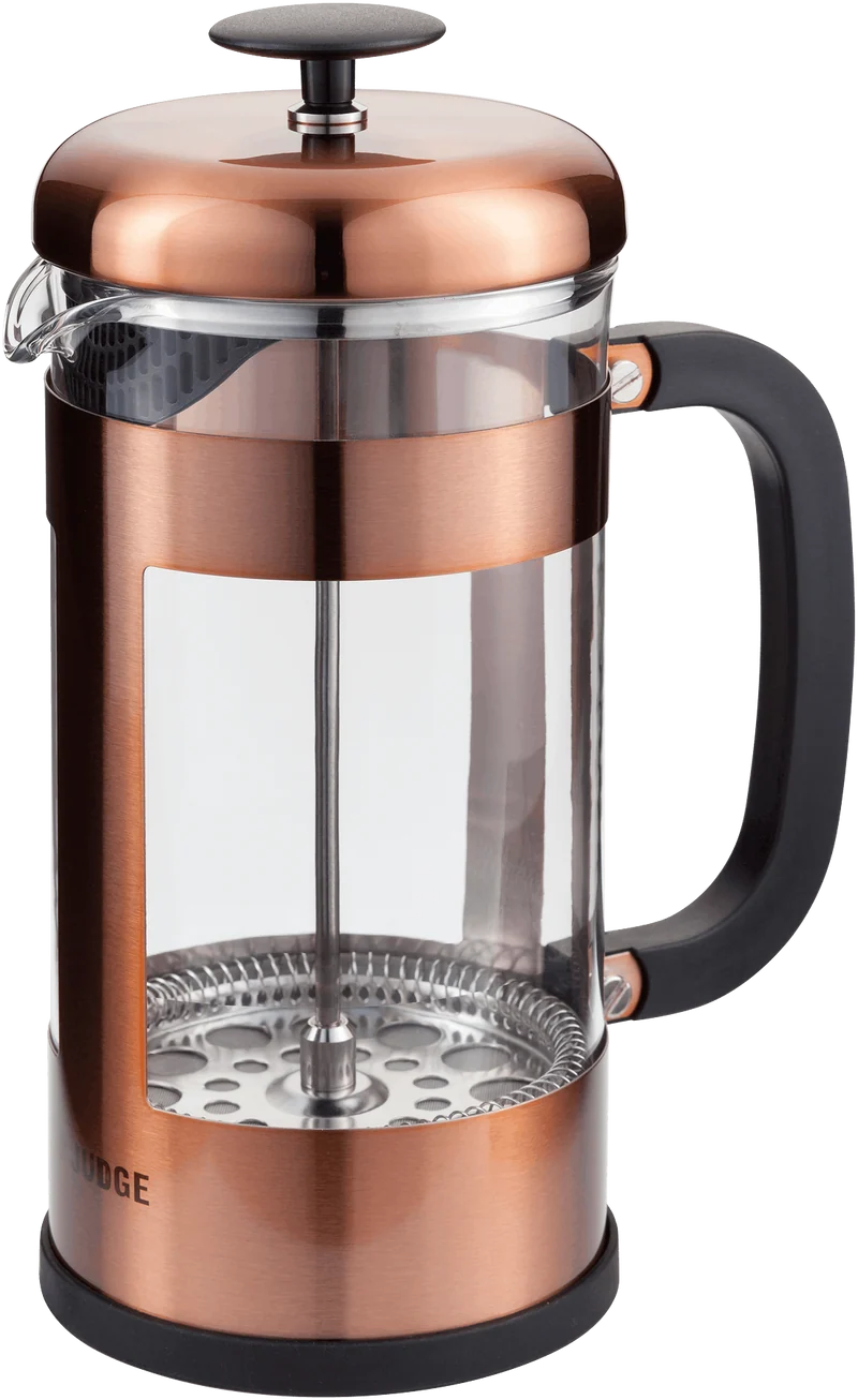 Judge Coffee Glass Cafetiere 8 Cup/ 1L Copper