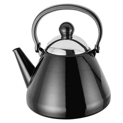 Judge Induction Stove Top Kettle Enamel Black 1.5L