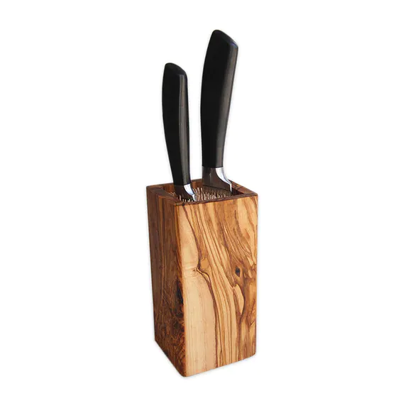 Messerblock aus Olivenholz