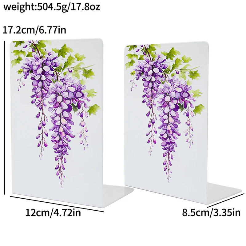 Künstlerische Blumen Design Buchstützen