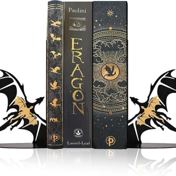 Drachen-inspirierte dekorative Buchstützen
