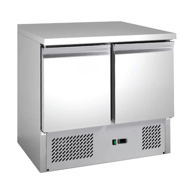 Saladette mit eingebauter Kühlung – 2 Türen – Volumen: 159 Liter – 900 x 700 x 850 mm