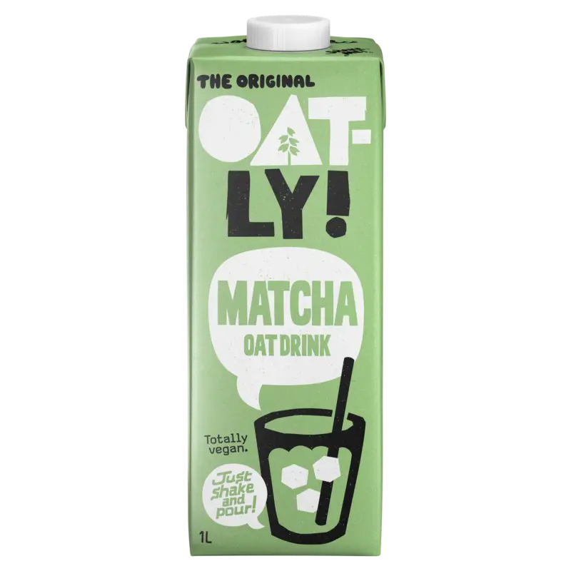 Oatly! Matcha haverdrank