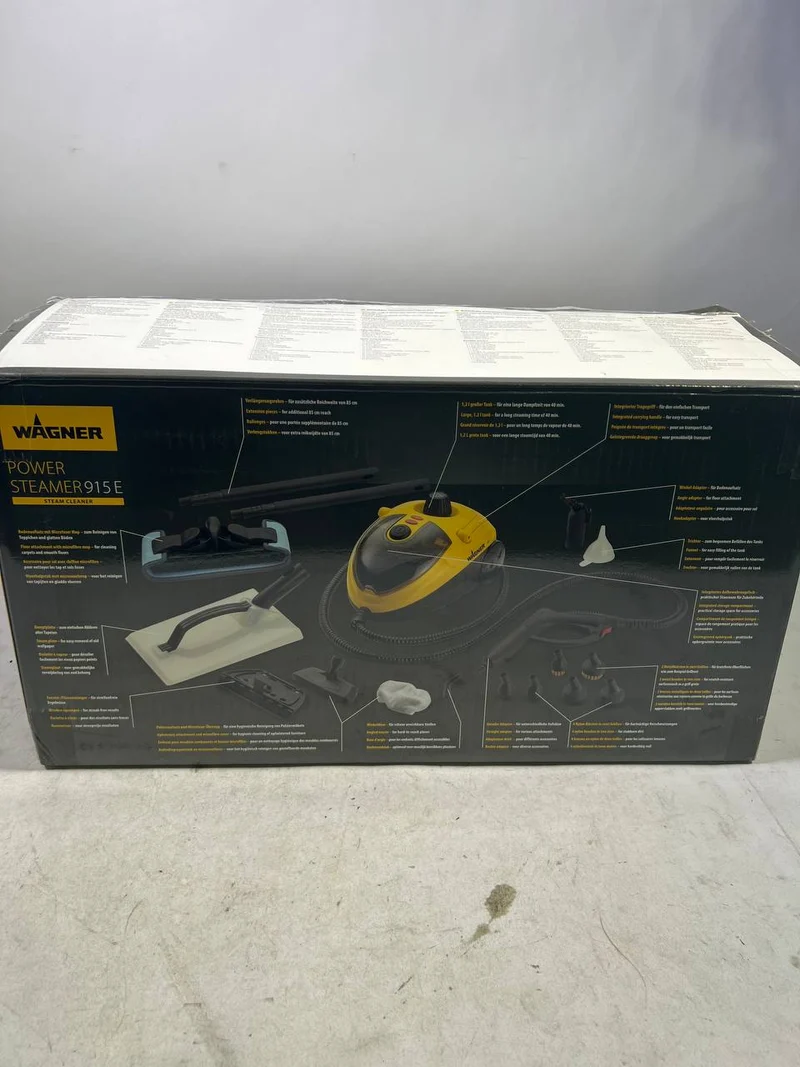 Wagner Power Steamer 915 E Dampfreiniger 1500 Watt 1,2 Liter ( 2452622 ) + Zubehör - Stark Gebraucht