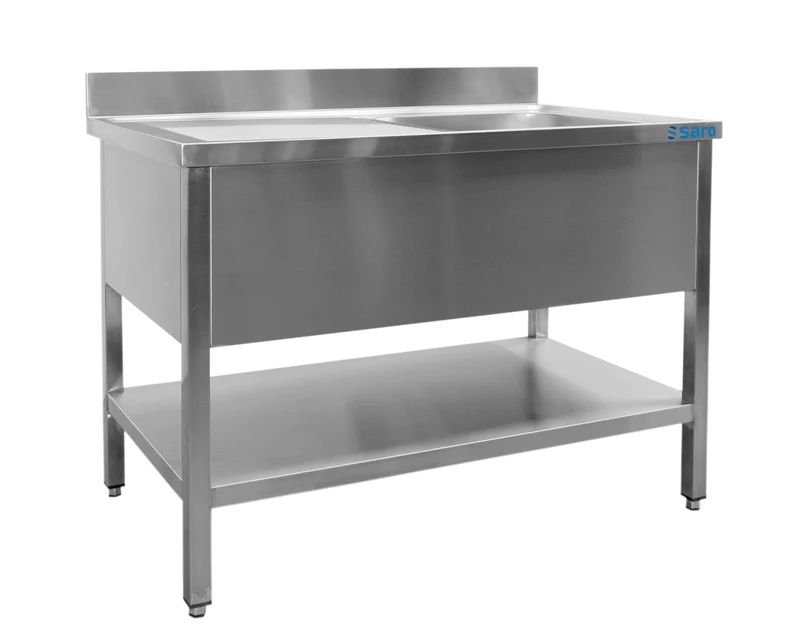 Saro Spültisch 1 Becken, links - B 1000 x T 700 mm