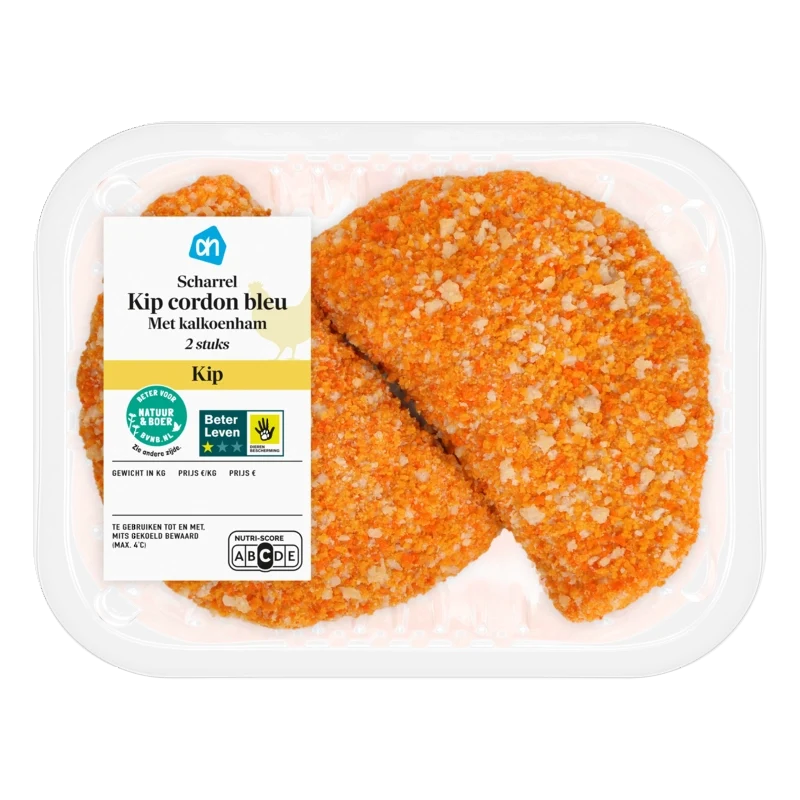 Scharrel kip cordon bleu 2 stuks