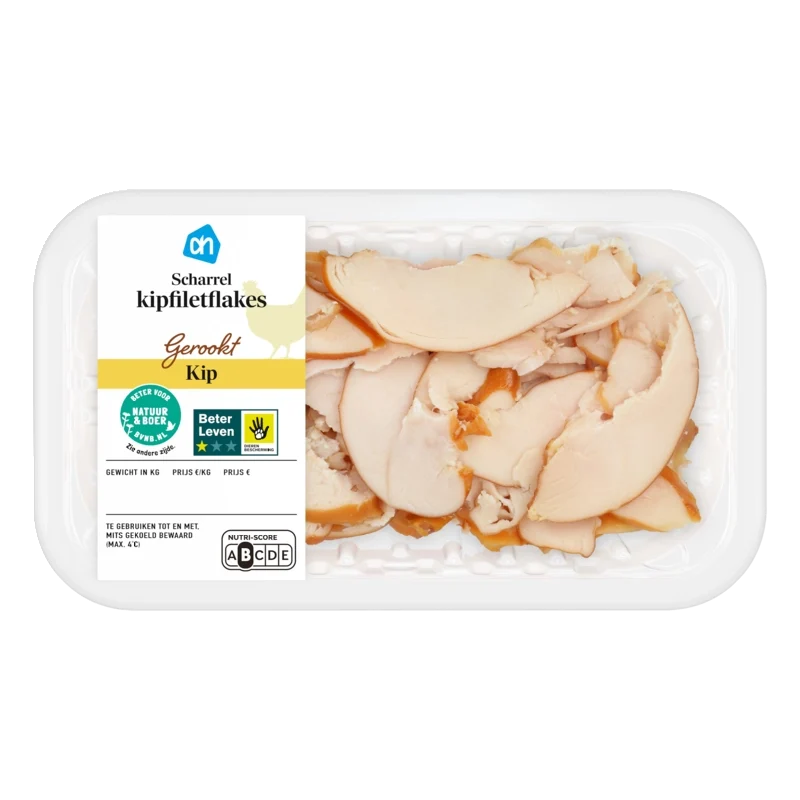 Scharrel gerookte kipfiletflakes