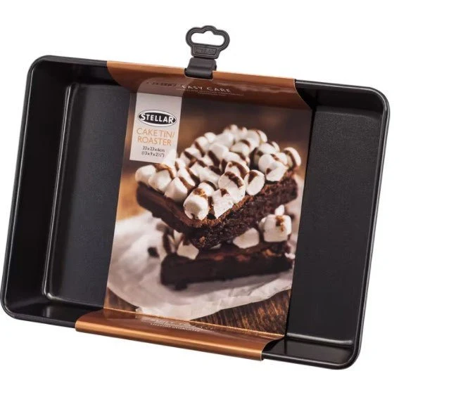 Stellar Bakeware 33 X23 cm Cake Tin Roaster SB59